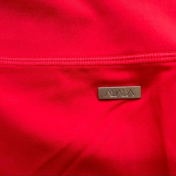 ALALA Womens Red Crop Vamp Tight Legging Size Small Lava Red High Rise NWOT - Picture 12 of 12